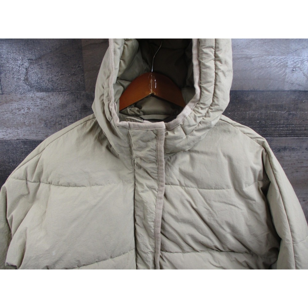 Madewell Jacket Womens Small Hooded Puffer Mid-Length PrimaLoft Winter Coat